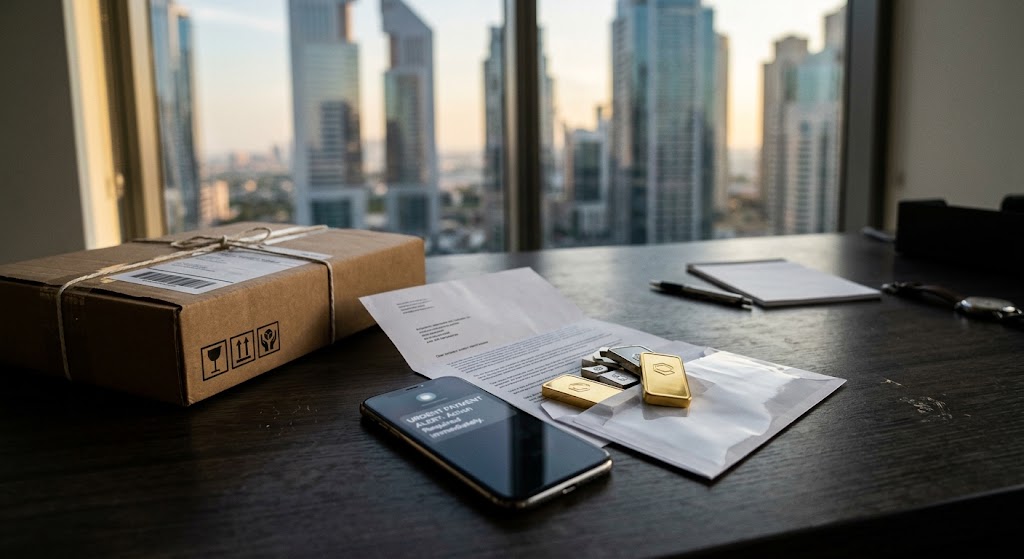 DFSA Money-and-Gold Package Message: Scam or Legit?